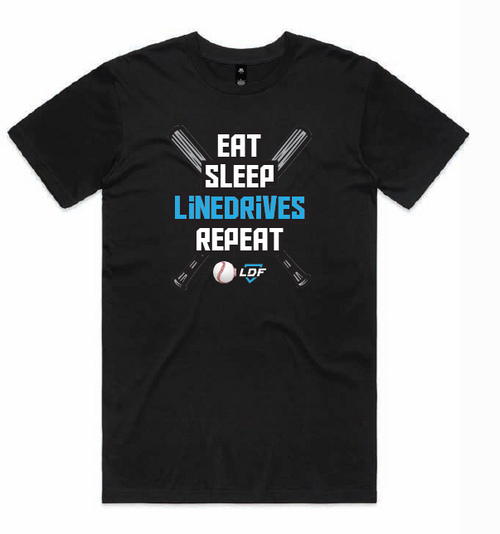 Eat.Sleep.LINEDRIVES.Repeat Tshirt Style 1 Adults & Youth sizes